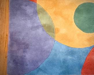 Modern 8x11 wool rug