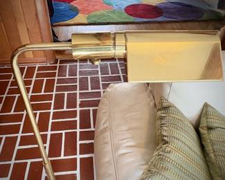 Brass floor lamp
