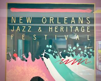1985 New Orleans Jazz & Heritage Festival poster