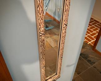 Narrow wall mirror