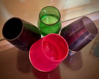 Vintage roly poly rocks glasses