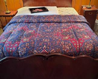 Refinished antique bedroom set - Queen bed