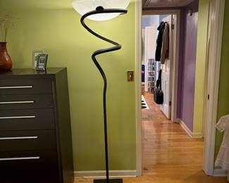 Enzo Ciampalini "Alfea" floor lamp with Murano glass shade