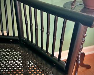 Vintage bamboo caned chair