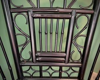 Vintage bamboo caned chair