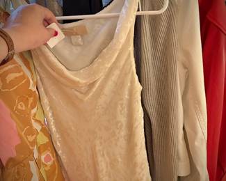 Nicole Miller ivory evening gown