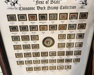Ducks unlimited Cloisonné stamp collection