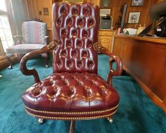 Leather office chair