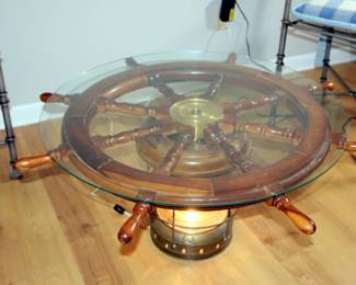 Ships Wheel Table
