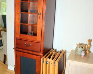 Bookcase, TV Trays