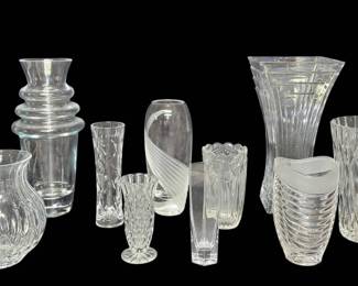 Crystal Vases Featuring Lenox, Waterford Mikasa