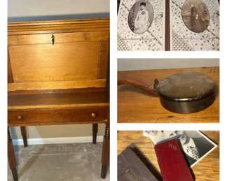 Antique Plantation Desk Contents