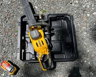 H55 - $250. DeWalt 60V Max 20" Cordless Chainsaw with battery & charger.