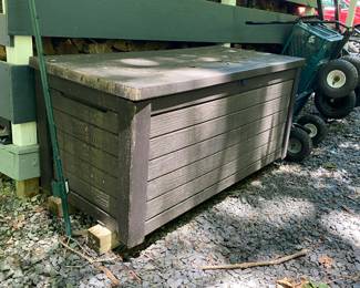 H12 - $60. Keter Deck Box - currently full of kindling.