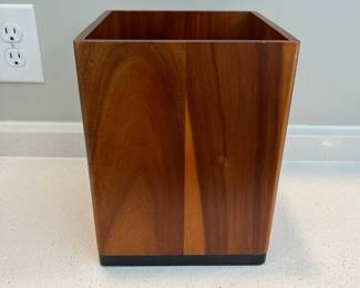 H65 - $15. UGG Brand Wooden Trash Can