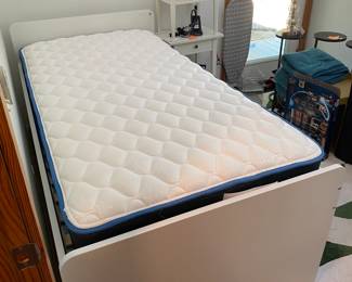 H88 - $195. IKEA Twin Size bed with drawer storage. Clean mattress included if you'd like it!
