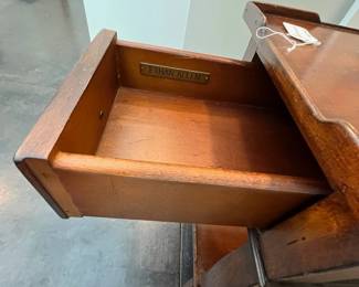 H99 - $45. Small Ethan Allen Side Table. Measures 12" wide x 22" deep x 25" tall.