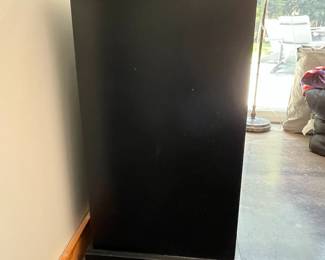 H100 - $150. Pottery Barn Samantha Smart Console. Measures 30" tall. 47" wide x 17" deep. Includes baskets - see photos of wear.
