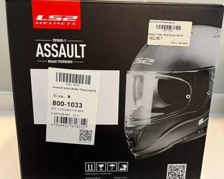 H120 - $50. LS2 Helmets. Assault Road Touring. Assault Solid Matte Titanium. Size Medium.
