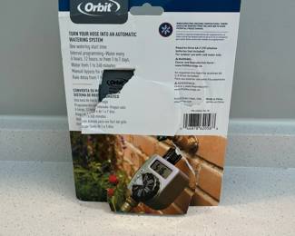 H93 - $12. Orbit Digital Hose Faucet Timer. Has been removed from the package - looks brand new.