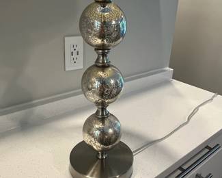 H128 - $30. Table Lamp. 27" tall. Shade is in great condition.