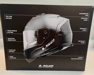 H120 - $50. LS2 Helmets. Assault Road Touring. Assault Solid Matte Titanium. Size Medium.