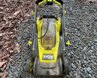 H44 - $150. Ryobi 18volt 16" Lawn Mower. Includes 2 batteries & charger.