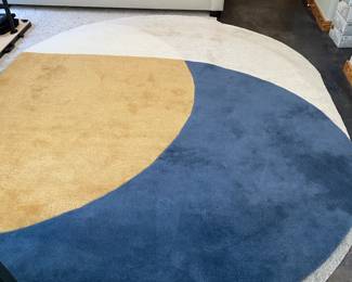 H80 - $350. West Elm Capsule Rug. Measures 8' x 10'. 68% Wool 32% Viscose.