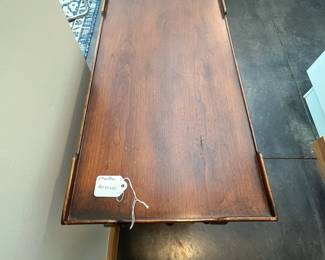 H99 - $45. Small Ethan Allen Side Table. Measures 12" wide x 22" deep x 25" tall.