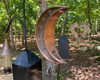 H29 - $30. Copper Moon Bird Feeder.