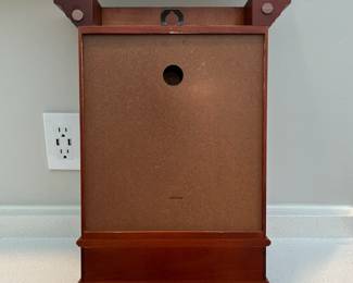 H72 - $30. Linden Westminster Wall Clock. Measures 13.5" x 18.5".