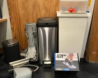H126 - $12 Fitness Gear 5# ankle weights. $15. Light Fixture.