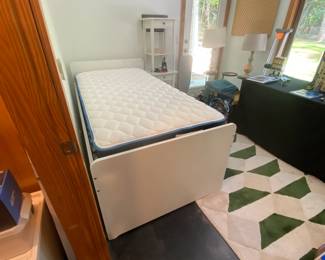 H88 - $195. IKEA Twin Size bed with drawer storage. Clean mattress included if you'd like it!