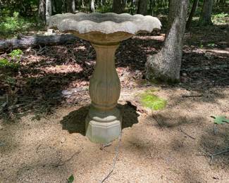 H36 - $60. Concrete Birdbath.