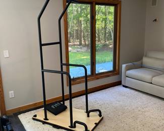 H82 - $200. Fit! Home Gym and Cover. Macrofit Home Gym. Excellent Condition.