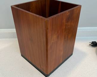 H65 - $15. UGG Brand Wooden Trash Can