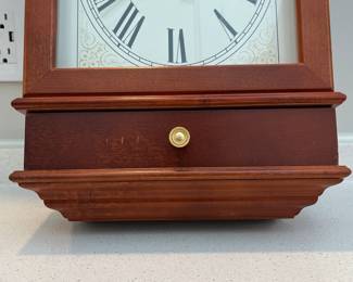 H72 - $30. Linden Westminster Wall Clock. Measures 13.5" x 18.5".