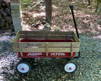 H3 - $15. Radio Flyer Wagon with wooden sides. Some rust.