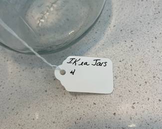 H70 - $10. Set of 4 Ikea Jars