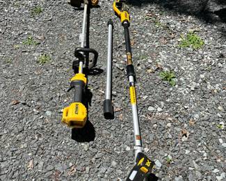 H53 - $125. DeWalt 20V Max Pole Saw XR with Extension Rod. Includes Battery & Charger. H54 - $60. DeWalt Max Lithium String Trimmer with extra string. NO Battery.