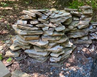 H14 - $100. Large pile of flagstone pavers. You must load!