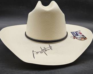 Autographed George Strait Resistol Cowboy Hat