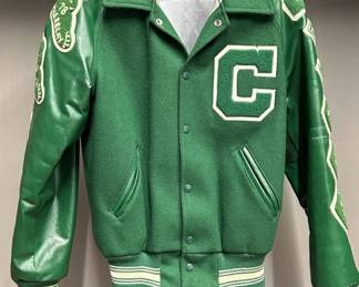 Vintage Southlake Carroll Letterman Jacket for Football & Track, Late 1970's, Size Small