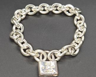 Tiffany & Co. 925 Silver Chain Bracelet, TW 30.06g