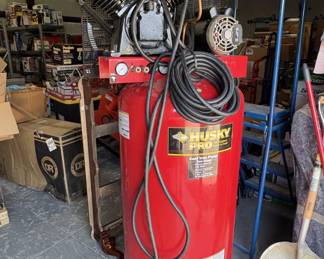 Husky pro cast-iron pump two stage 80 gallon tank