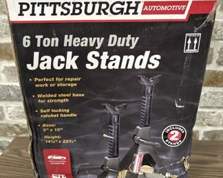 Pittsburgh 6 ton heavy duty jacks stands