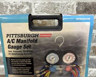 Pittsburgh AC manifold guage set in factory