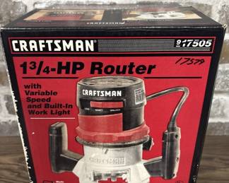 Craftsman one and 3/4 HP router in factory box