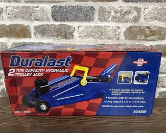 Duralast 2 ton capacity hydraulic trolley jack in