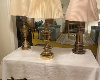 Stiffel brass lamps $2-$375